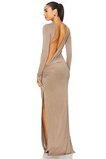 The Andamane Sophie Maxi Dress in Greige from Revolve.com | Revolve Clothing (Global)