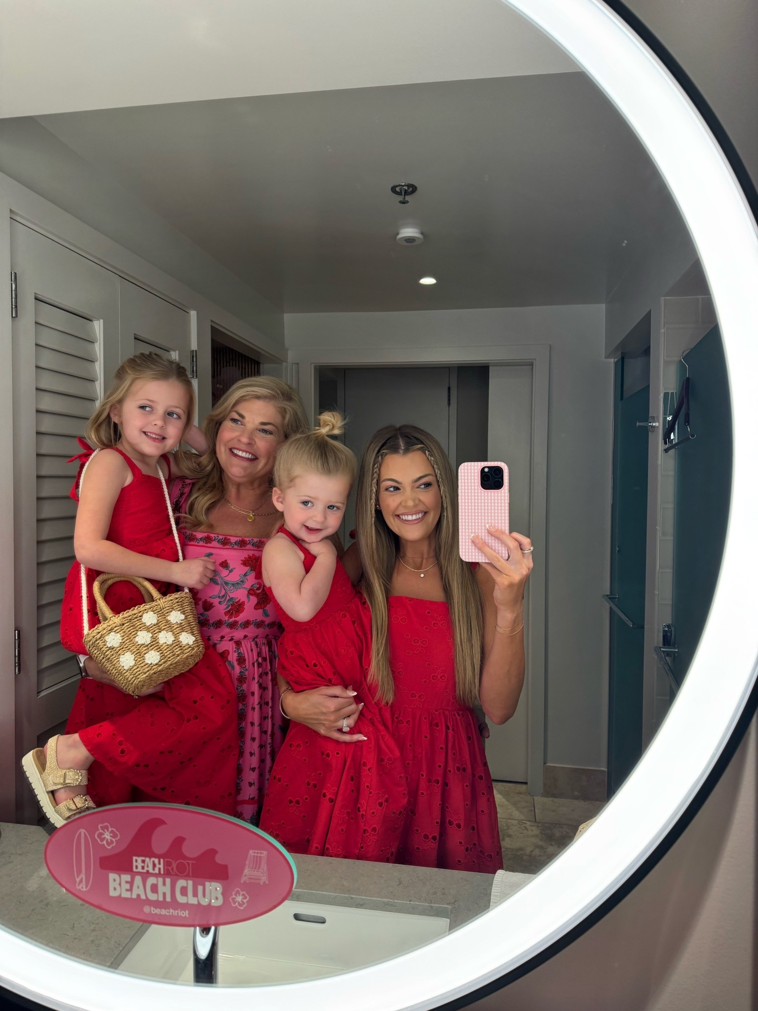 even gigi likes to rock beach riot 😍 coordinating in our pink & red outfits for dinner! use code JESSICAC10 for 10% off!! (wearing size small) 

electric picks code - JESS20

vacation outfits, beach riot, red dress, mommy and mini, maxi dress, hawaii 

#LTKkids #LTKtravel #LTKSeasonal