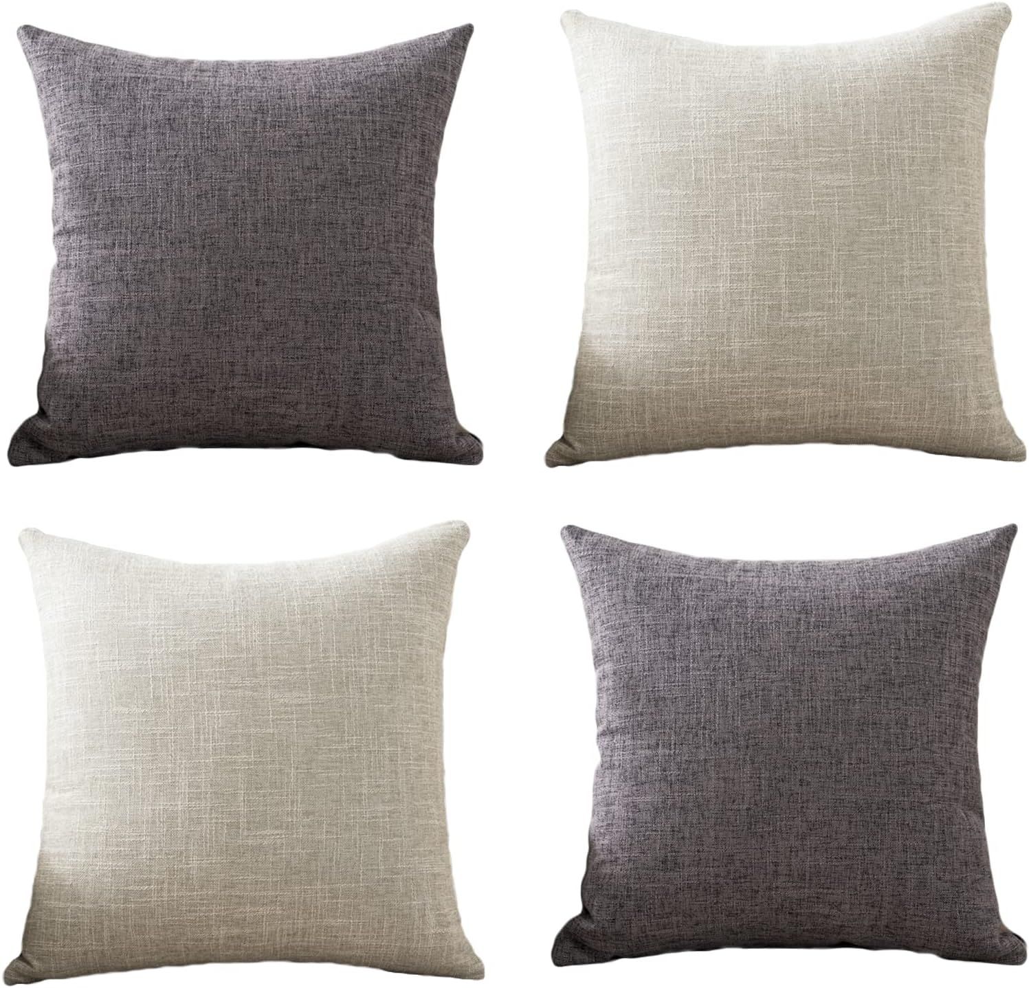 Renil Decorative Throw Pillow Covers Set of 4 Couch Pillowcases | Amazon (US)