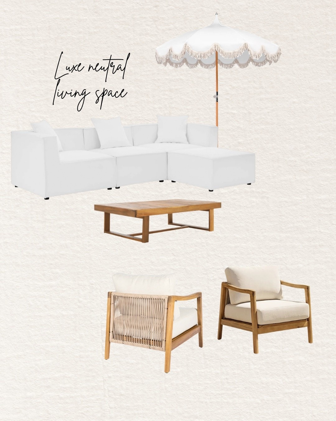 #ad love this styled outdoor space (sectional, umbrella, and accent chairs) from @Wayfair  that are all on sale! 😍 #wayfair #wayfairpartner #wishyouwerehere #outdoor

#LTKSaleAlert #LTKHome #LTKSeasonal