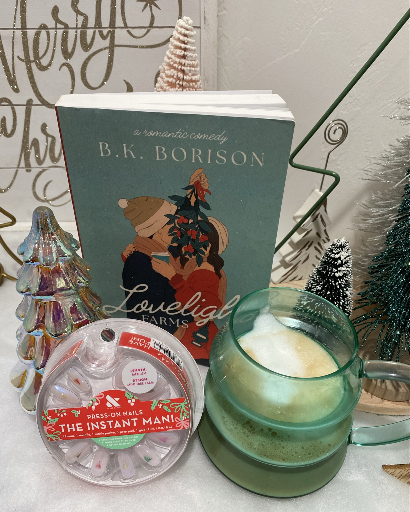 I love a good theme, and think it's so fun to match my book to my mug and nails. I'm debating on putting on the christmas tree ones or doing Santa nails. I have too many options and not enough time! I can't believe Christmas is in a little over 2 weeks. 🙈

#LTKBeauty #LTKSeasonal #LTKHoliday