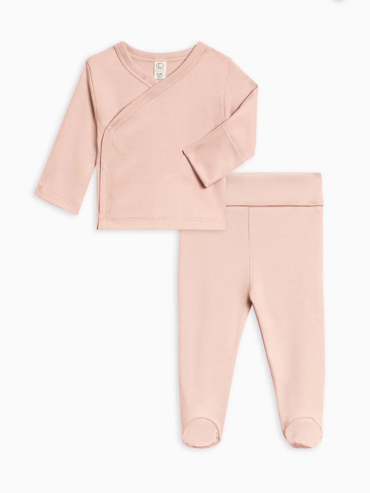 Classic Riley 2 Piece Kimono Wrap Top and Pant Set | Colored Organics
