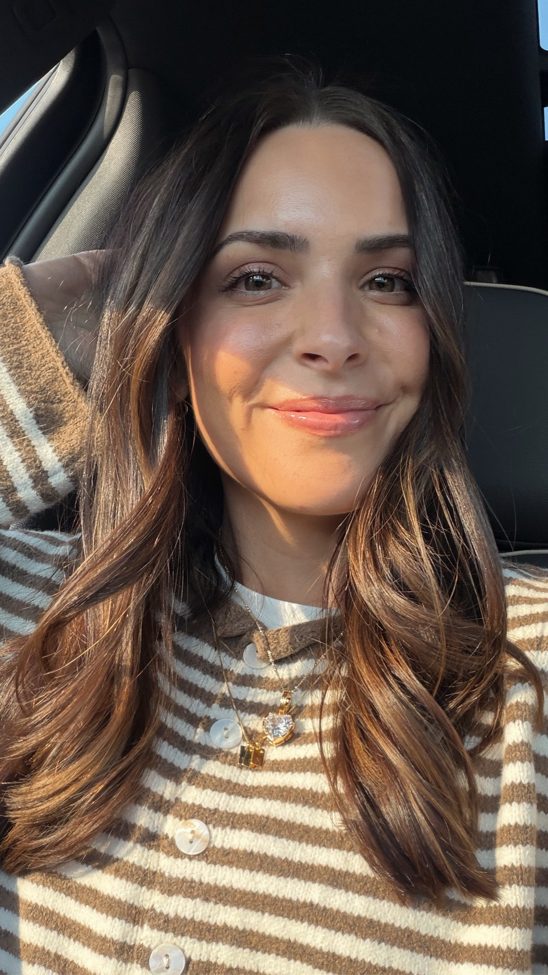 New Miranda Frye heart charm & mixed metal chain 💖!! Code STYLED works for $ off 

Code brown20 for Oak & Luna necklace 

Size M in stripe cardigan for oversized fit 

#LTKSaleAlert #LTKootd #LTKValentine