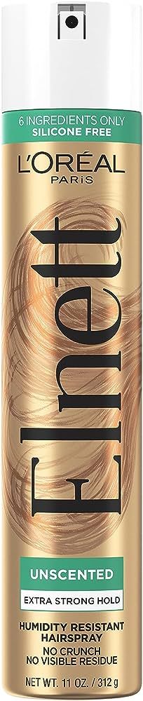 L'Oreal Paris Elnett Satin Hairspray Extra Strong Hold Unscented 11 oz; (Packaging May Vary) | Amazon (US)
