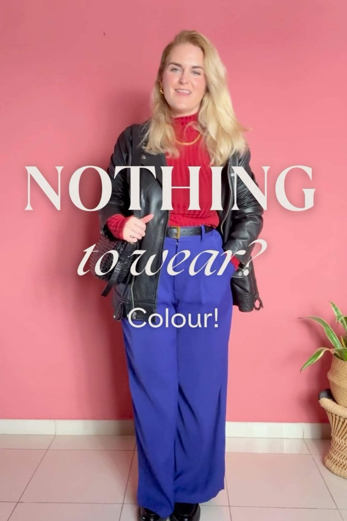 Take an outfit to the next level by wearing 2 contrasting colours together, you know the ones that traditionally you shouldn’t be worn together like purple and red! Or yellow and blue!  Balance the look with neutral pieces in the same tone, or go bold and add even more colour—it’s your call! The secret? Have fun and don’t overthink it!

#outfitformulas #stylinghacks #feelgoodfashion #fashionuniform #personalstylisttips #shopyourwardrobe #maximiseyourwardrobe #effortlessstyle