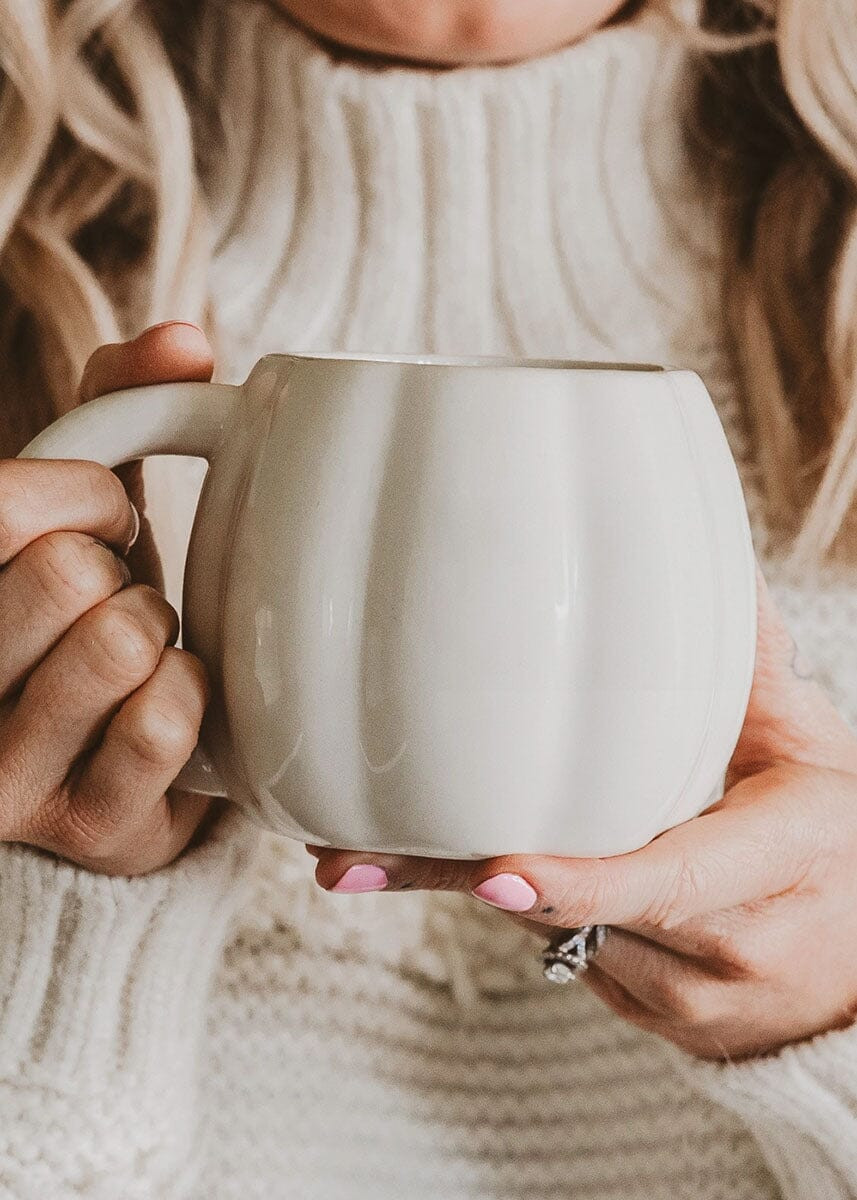 Pumpkin Coffee Mug - Cream | Alice & Wonder