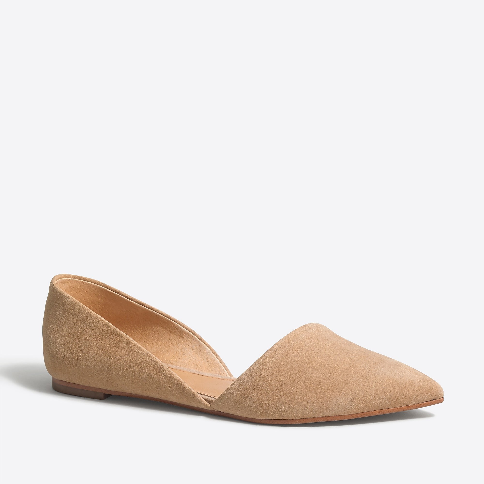 Zoe suede d'Orsay flats | J.Crew Factory