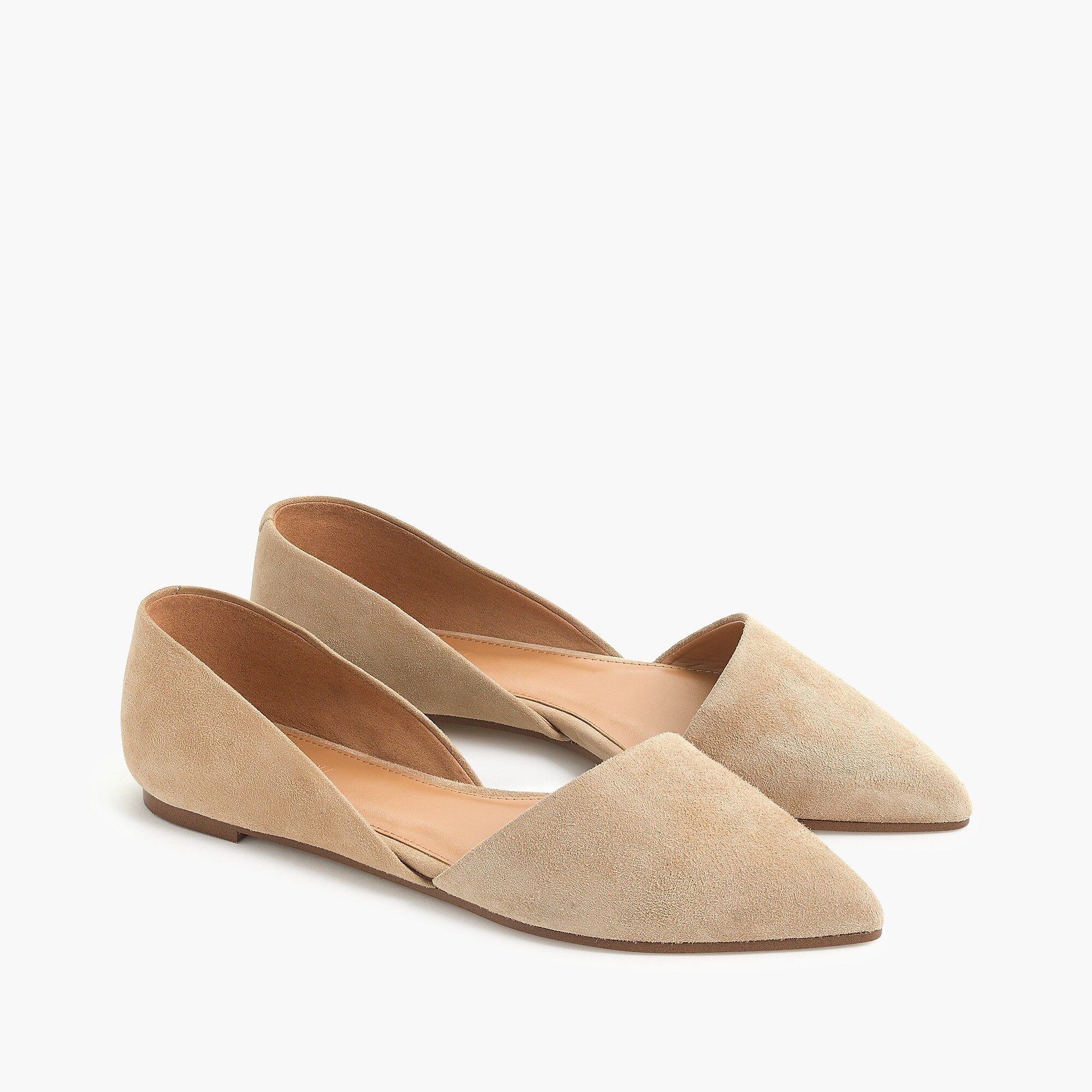 Zoe suede d'Orsay flats | J.Crew Factory