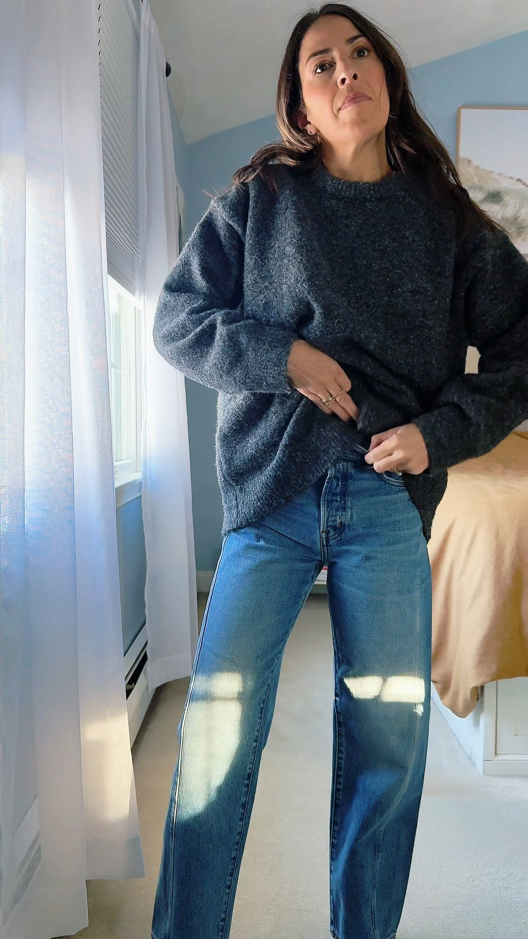 OOTD - winter fashion while being comfortable 
Sweater- sm
Jeans- 23 reg

#LTKootd