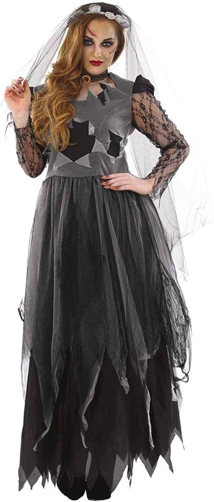 fun shack Adult Corpse Bride Costume Zombie Halloween Costumes for Women Available in Sizes Small... | Amazon (US)