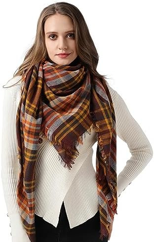 DOFOWORK Scarfs for Women - Scarves for Women Winter Warm, 55" x 55", Large Soft Blanket Scarf Wo... | Amazon (US)