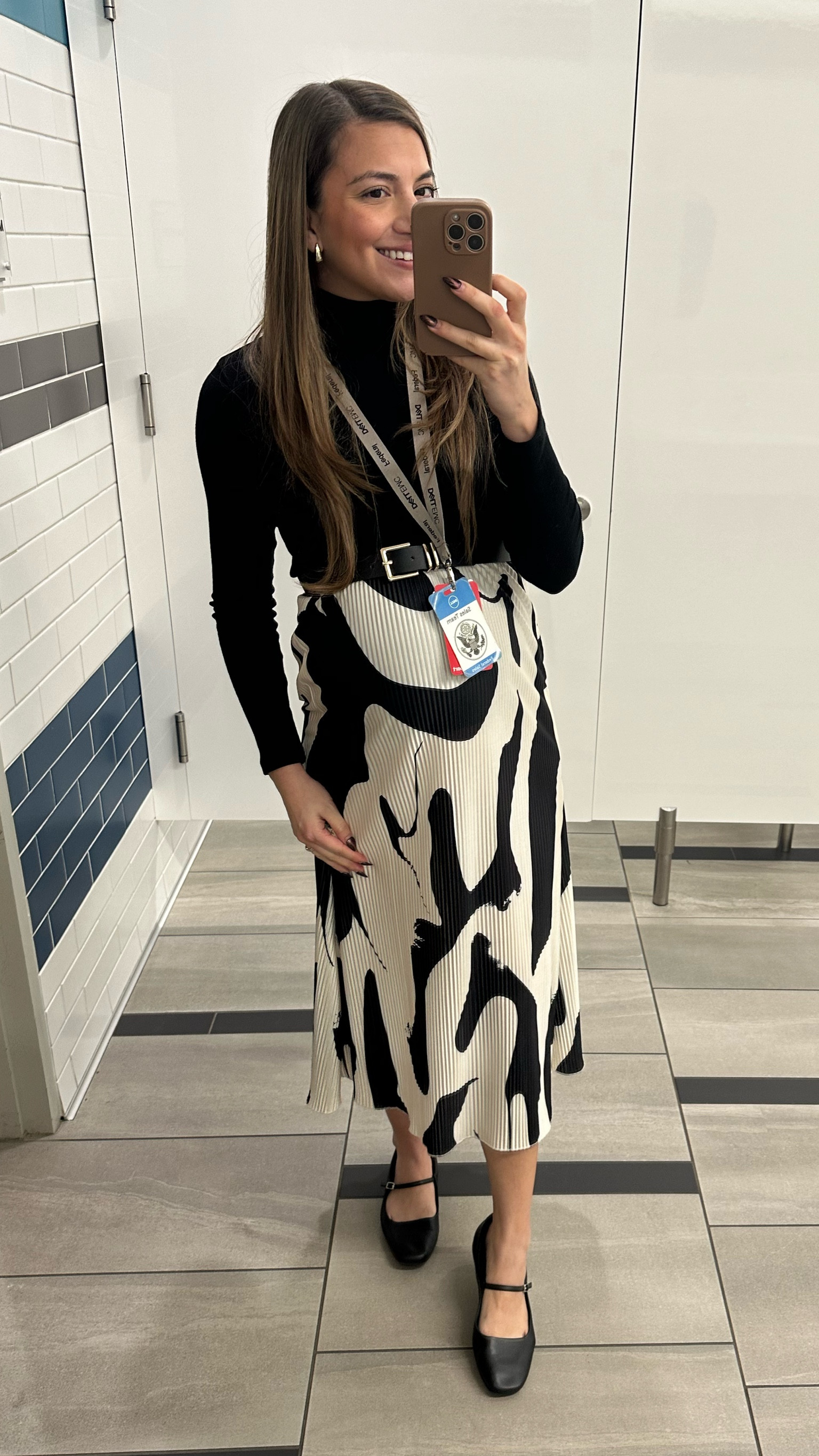 Todays bump friendly office outfit is one of my fave skirts am this stretchy long sleeve top! Got these both in small✨

#LTKFindsUnder50 #LTKWorkwear #LTKBump