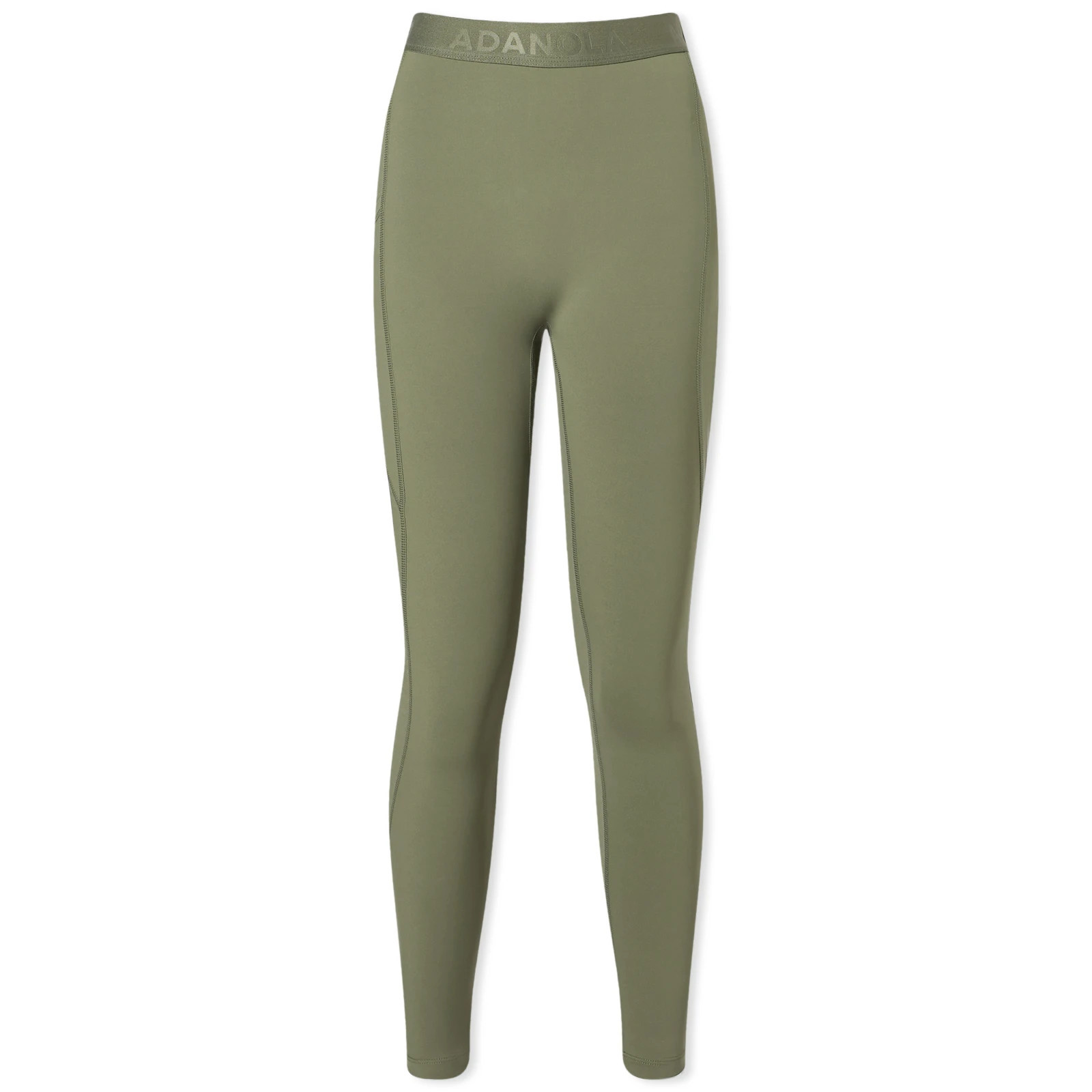 Adanola Women's Ultimate Branded Pocket Leggings Khaki | END. Clothing