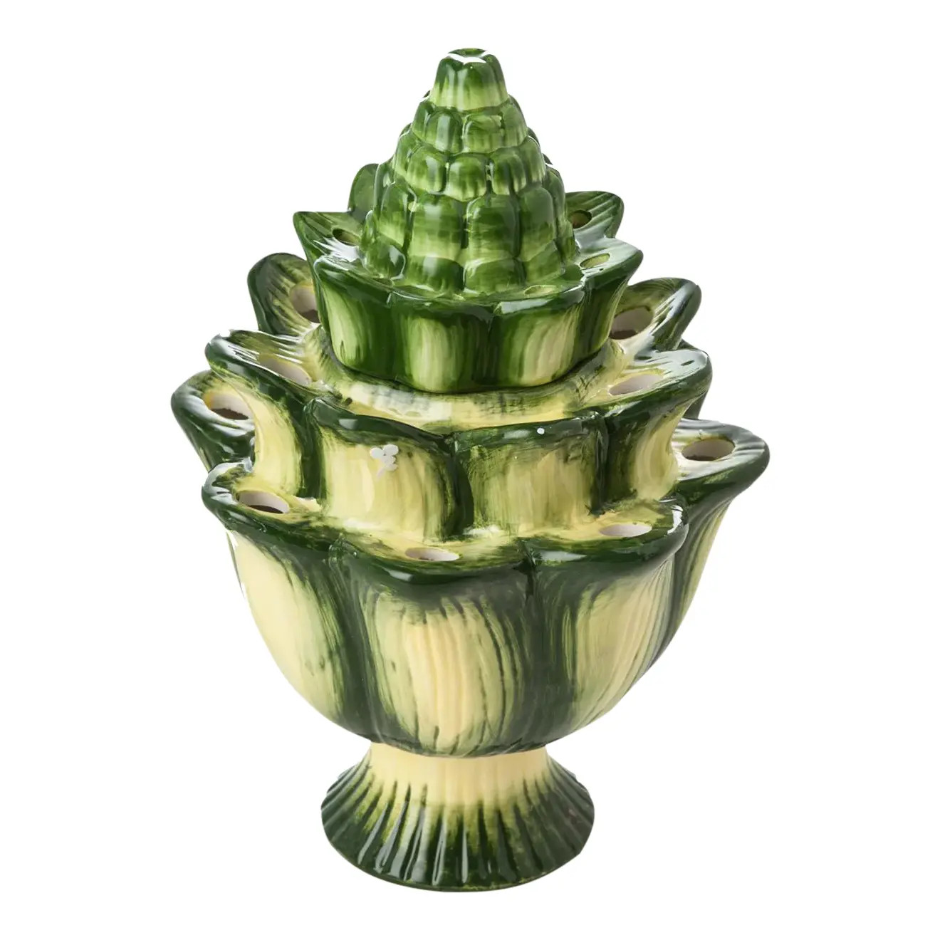 Small Green Artichoke Tulipiere | Chairish