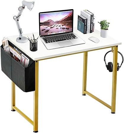 Lufeiya Small Computer Desk White Writing Table for Home Office Small Spaces 31 Inch Modern Stude... | Amazon (US)