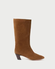 Cleo Cacao Suede Mid−Calf Boot | Loeffler Randall