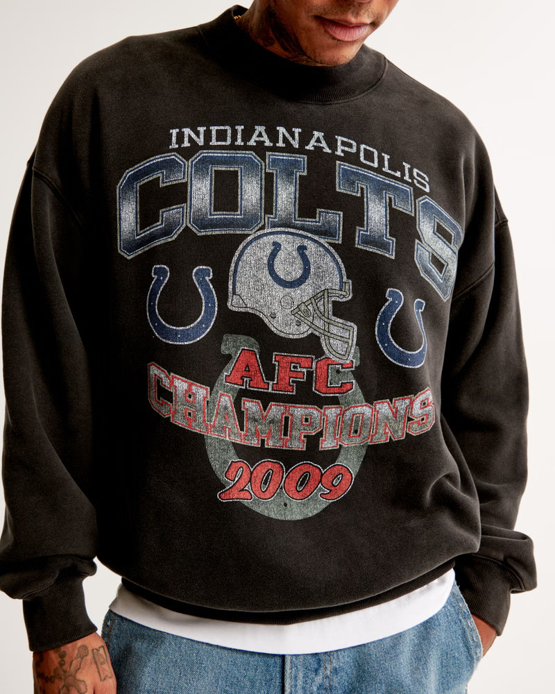 Indianapolis Colts Graphic Crew Sweatshirt | Abercrombie & Fitch (US)