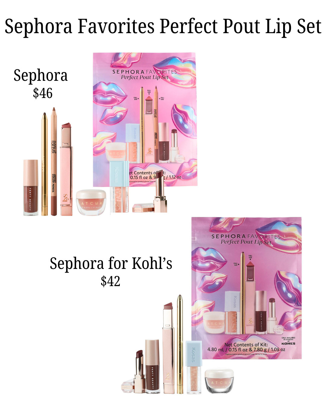 
Sephora Favorites Perfect Pout Lip Set - Sephora vs. Sephora for Kohl's  

 #LTKFindsUnder50 #LTKBeauty