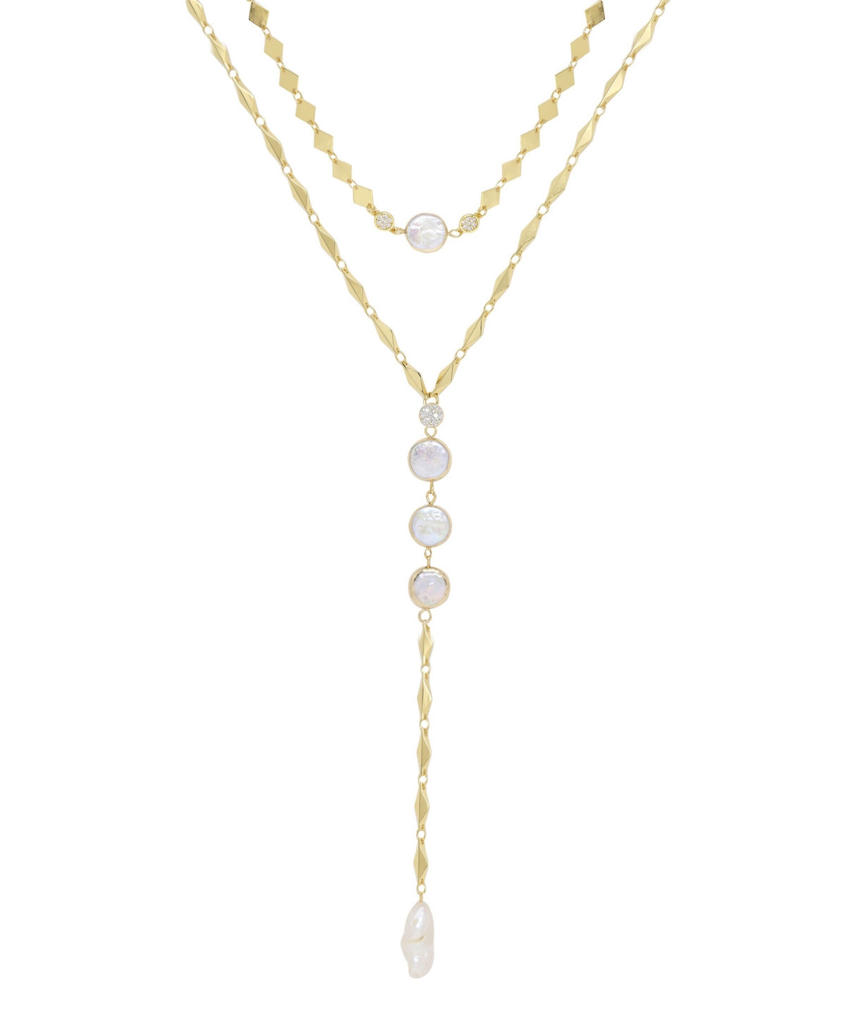 Ettika Summer Dreamin' Freshwater Pearl Necklace Set - Gold | Macy's