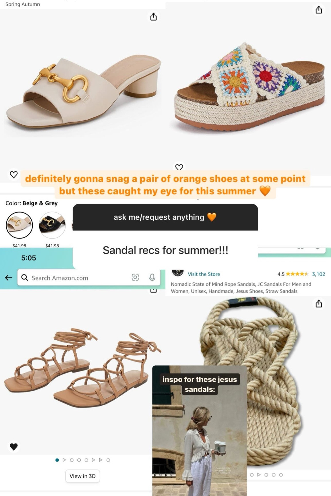 my summer shoe wishlist 🧡