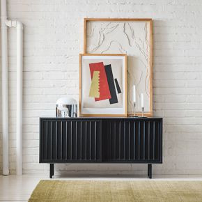 Slatted Shallow Media Console (48") | West Elm (US)