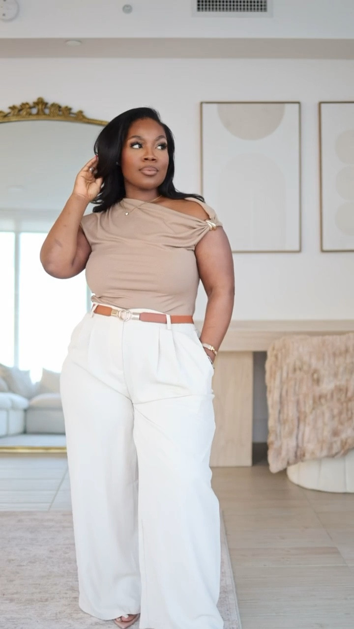 Corporate chic workwear inspo!! ✨

Top is almost 50% off on Amazon linked below!! 

Top: Size L (Khaki) 
Pants: Size XXL Short 

Amazon outfits, curvy girl outfits, Amazon fashion, work outfits, affordable workwear, Emmy Petit 

#LTKPetite #LTKWorkwear #LTKMidsize