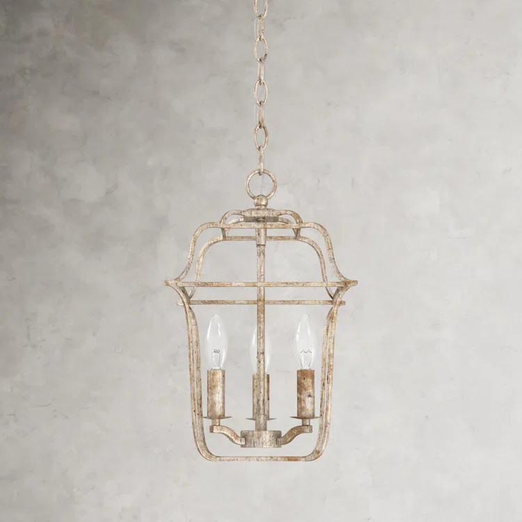 Lark 3 - Light Dimmable Lantern Geometric Chandelier | Wayfair North America