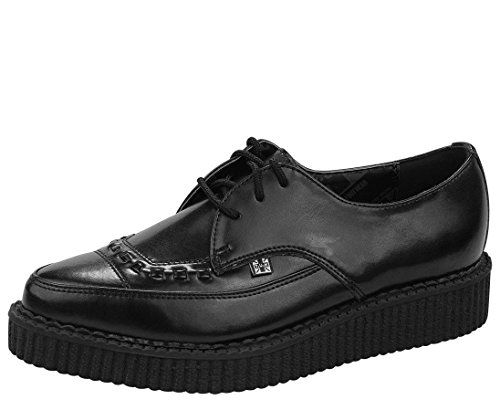 T.U.K. Shoes A8533 Unisex-Adult Creepers, Black Leather Lace Up Pointed Creeper | Amazon (US)