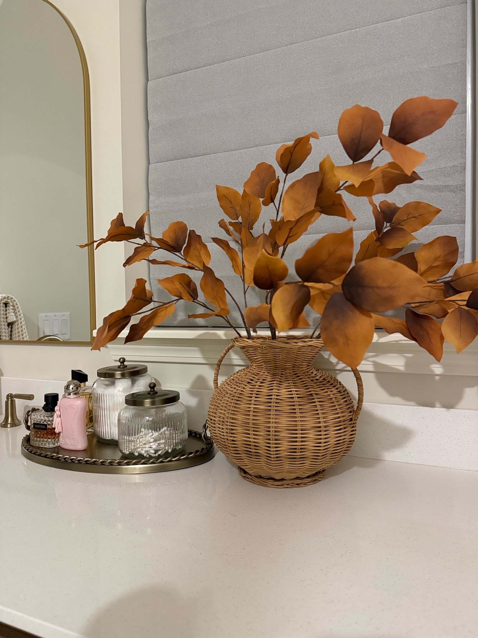 These gorgeous stems are back in stock- loving this simple bathroom styling 🍂🤎

Bathroom decor, fall decor, target home decor