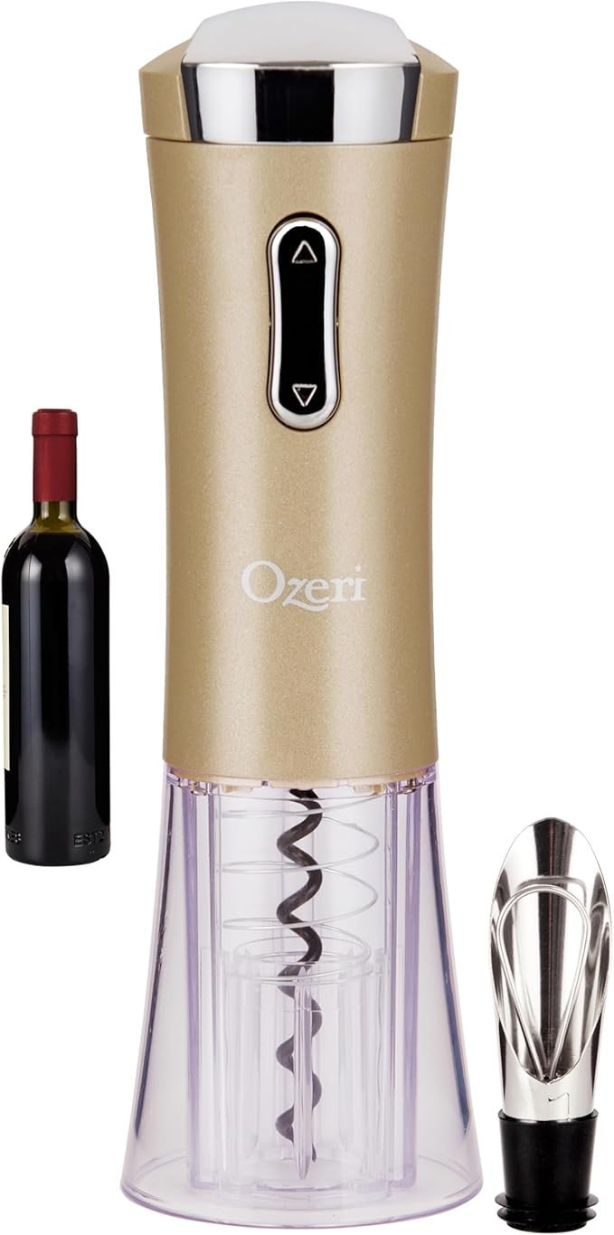 Ozeri Nouveaux II Electric Wine Opener with Foil Cutter, Wine Pourer and Stopper | Amazon (US)
