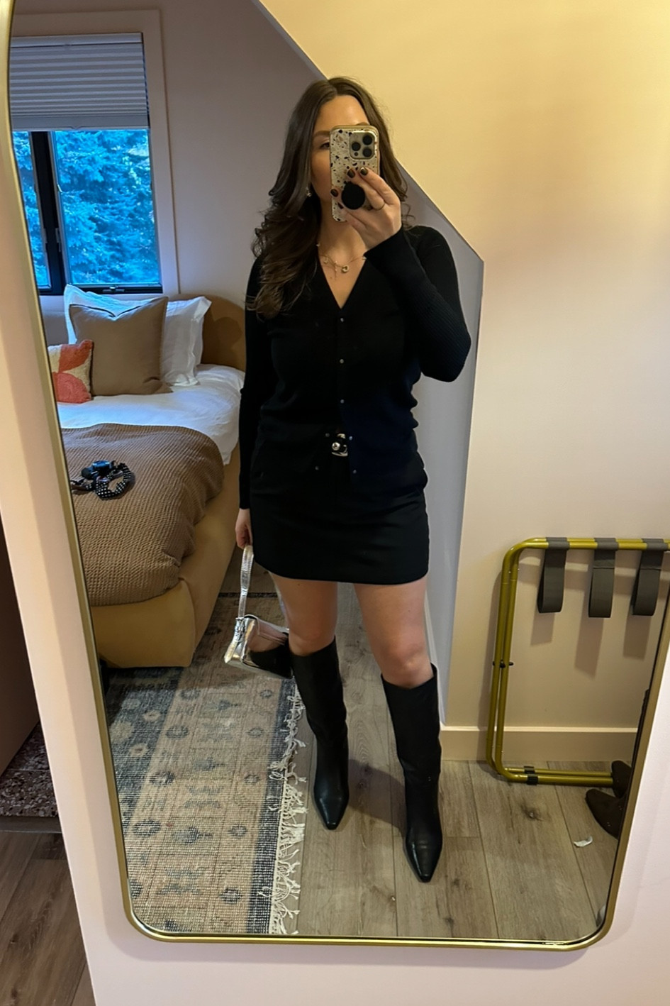 Outfit I wore for the first dinner on vacation! Wearing the new boots from Steve Madden #fallfashion #fallvacation #winery 

#LTKMidsize #LTKFindsUnder100 #LTKTravel