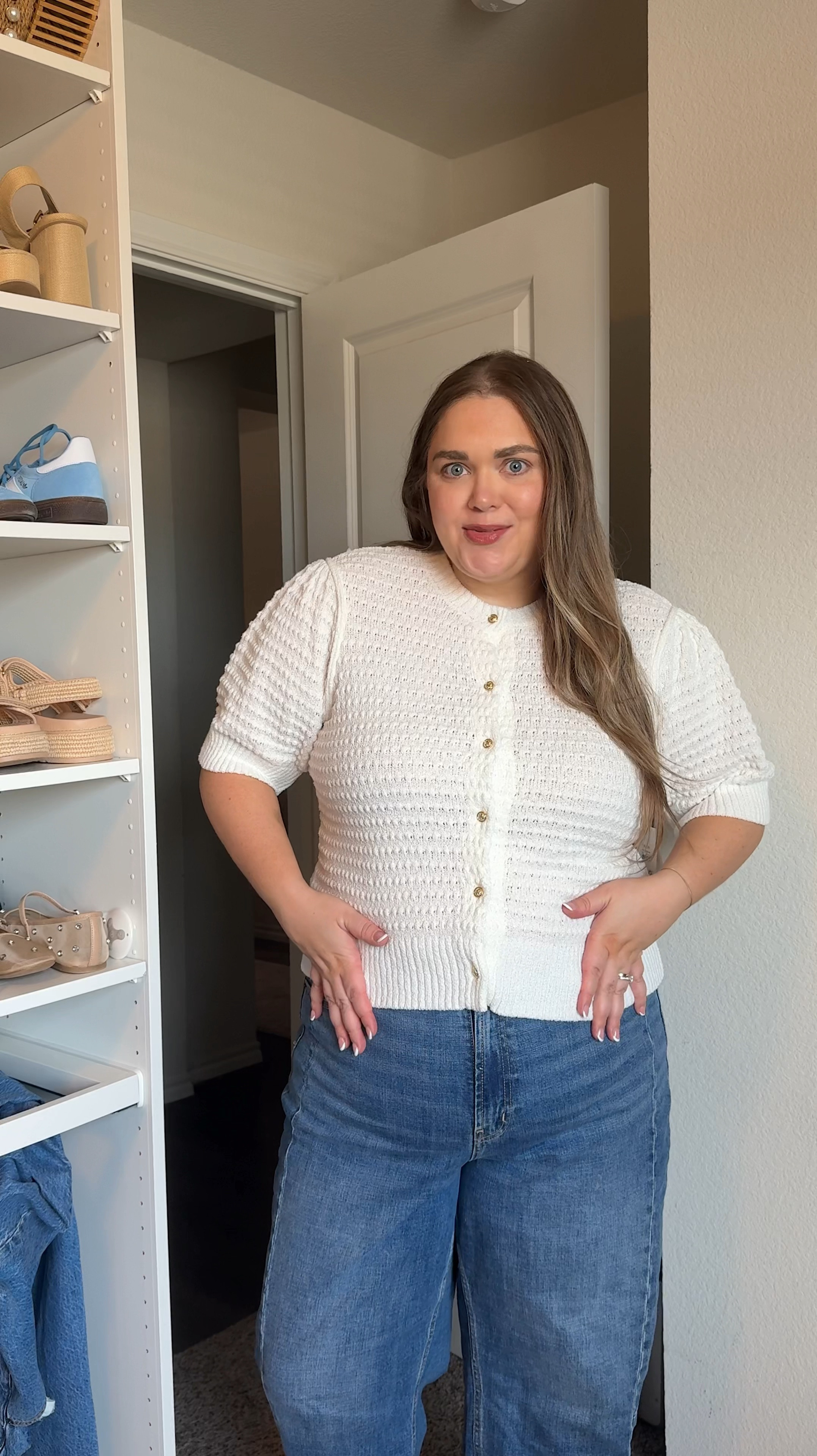 Plus size spring cardigan top wearing xxl 

#LTKFindsUnder50 #LTKPlusSize