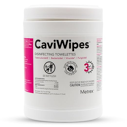 Metrex CaviWipes Disinfecting Towelettes – Durable Non-Woven Disinfecting Wipes for Hard, Non-P... | Amazon (US)