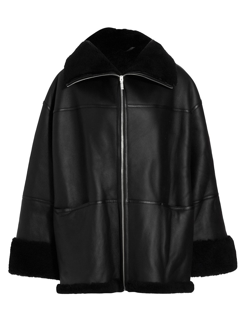 Women's Signature Shearling Jacket - Black - Size XS | Saks Fifth Avenue