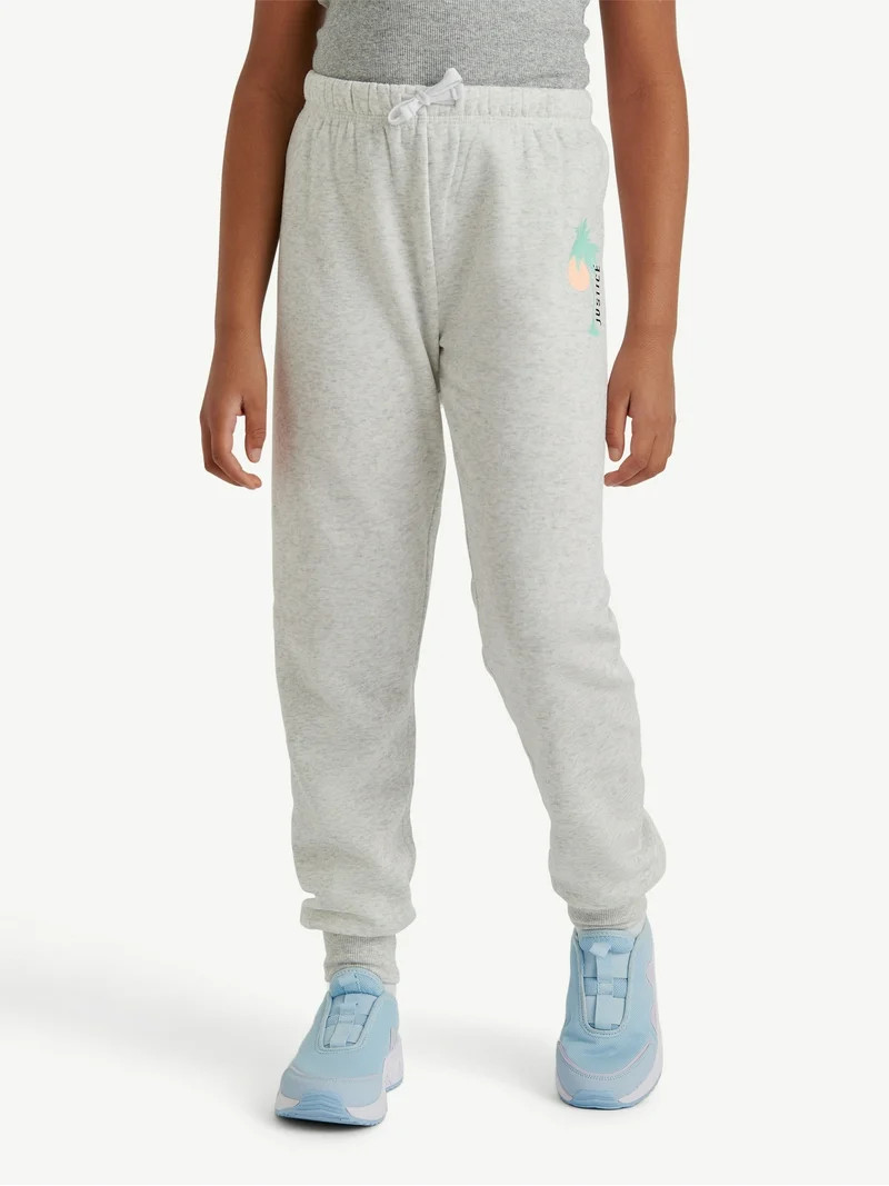 Justice Girls Everyday Fleece Jogger Sweatpants, Sizes XS - XLP | Walmart (US)