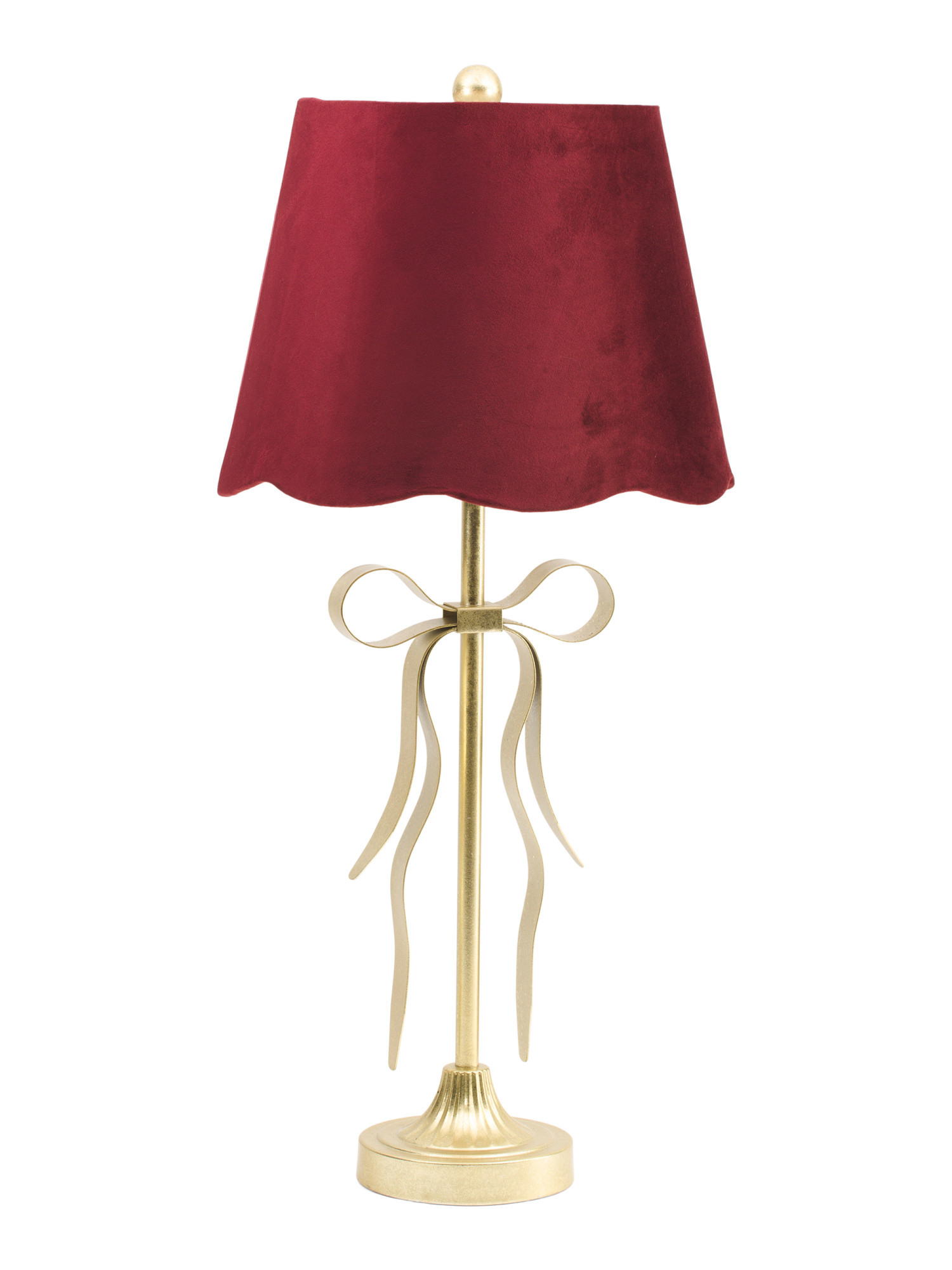 29in Metal Ribbon Scalloped Shade Table Lamp | Bedroom | Marshalls | Marshalls