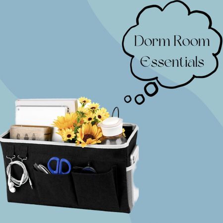 Bedside caddy for dorm room is a must. Perfect for holding a remote, headphones, and phone  

#LTKSeasonal #LTKBacktoSchool #LTKFind