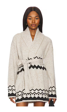 Tularosa Adley Fairisle Cardigan in Grey Multi from Revolve.com | Revolve Clothing (Global)