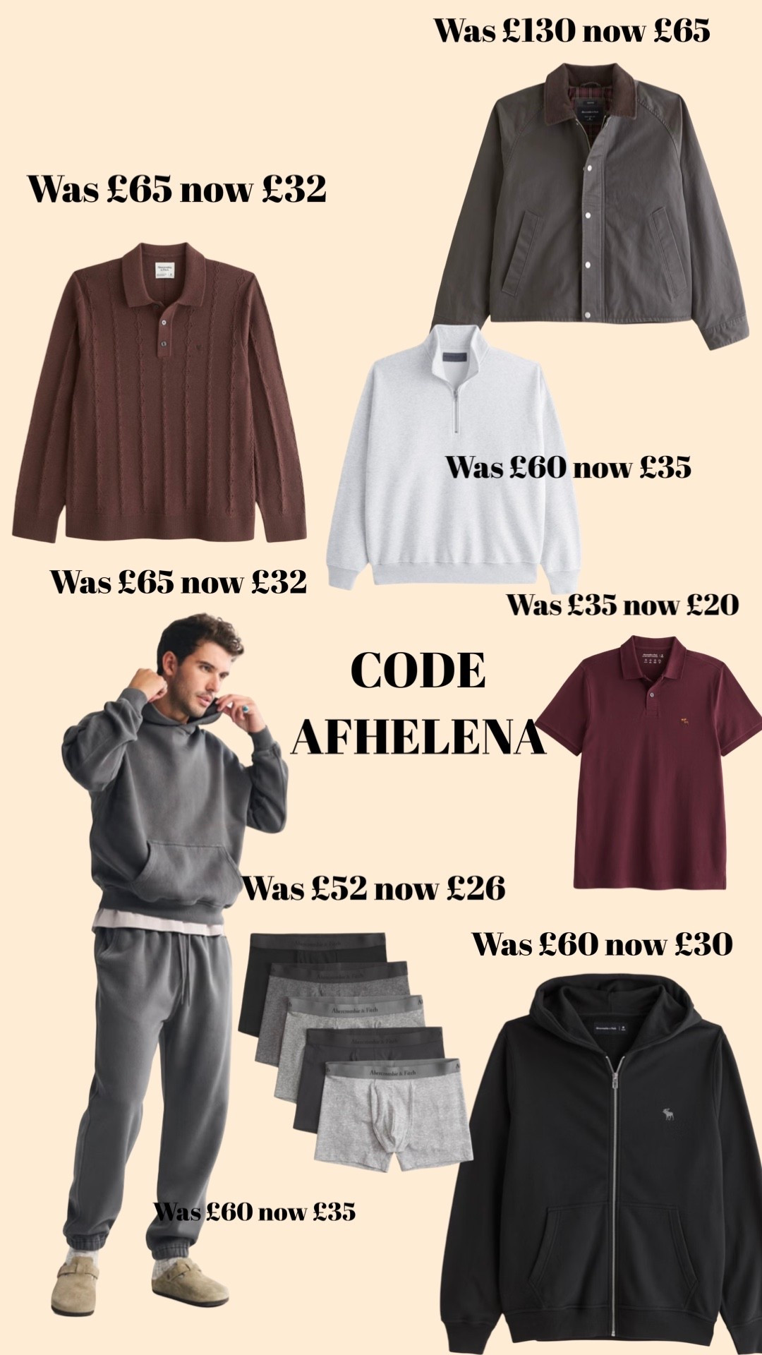 45% off Abercrombie mens PLUS AFHELENA works on top!

Abercrombie mens, Abercrombie discount

#LTKuk #LTKCyberWeek