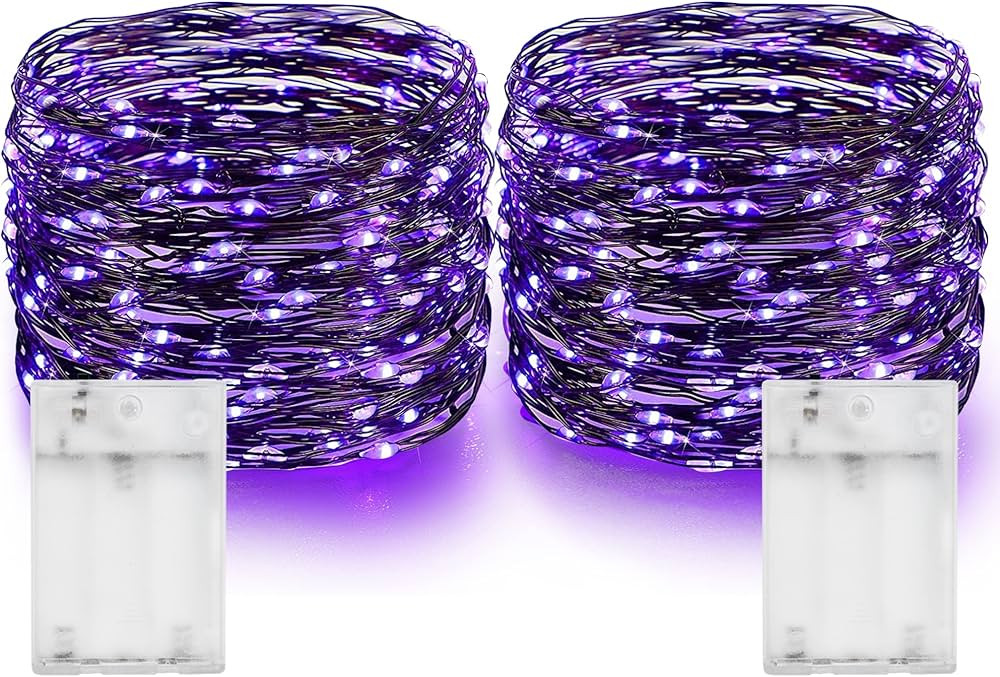 Dazzle Bright Fairy String Lights, Total 40FT 120LED Copper Wire Battery Operated Waterproof Ligh... | Amazon (US)