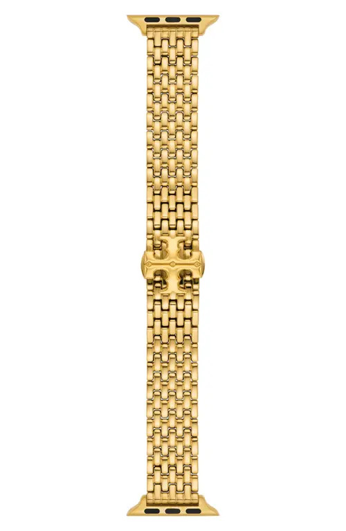 Tory Burch The Eleanor 20mm Apple Watch® Bracelet Watchband in Gold at Nordstrom | Nordstrom