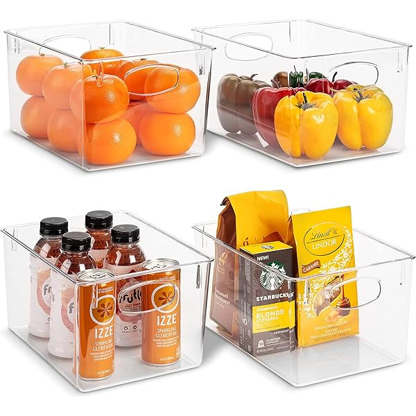 ClearSpace Plastic Storage Bins – Perfect Kitchen Organization or Pantry Storage – Fridge Organizer, | Amazon (US)
