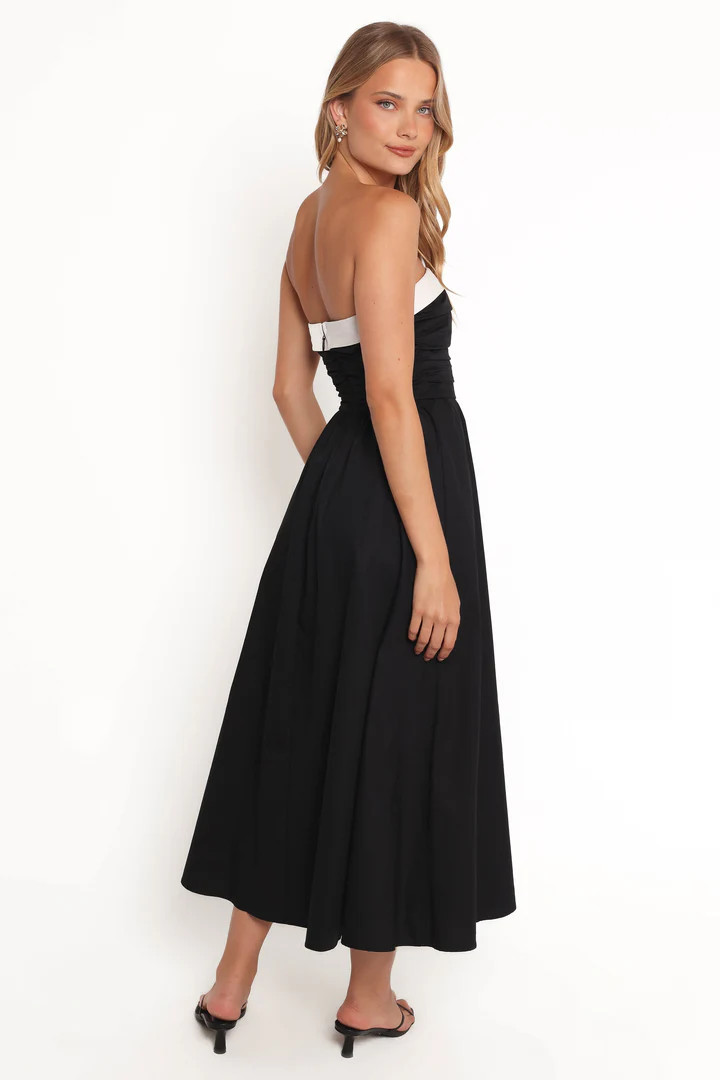 Marais Strapless Midi Dress - Black | Petal & Pup (US)