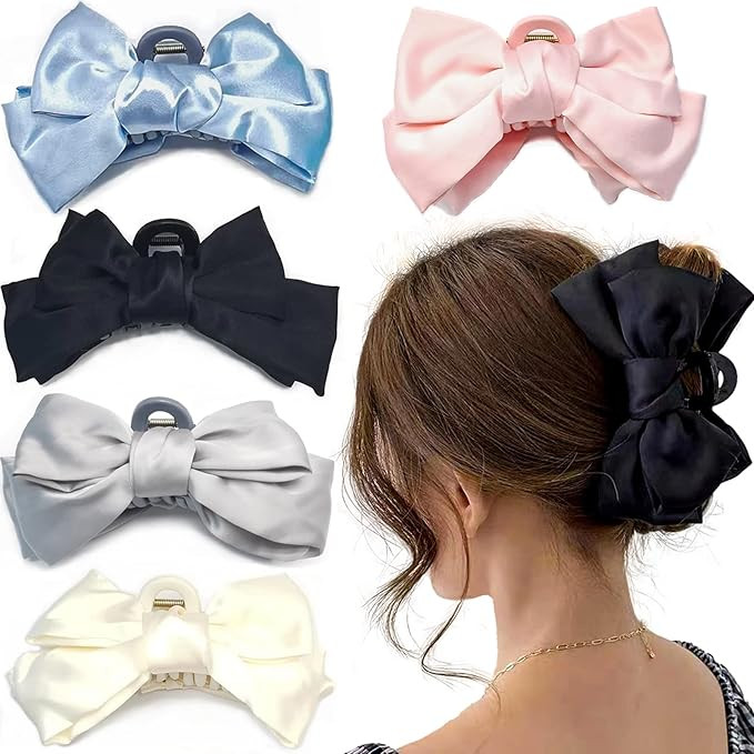 5 Inch Hair Claw Clips for Women Girl with Long Thick Hair 5 Color | Amazon (US)