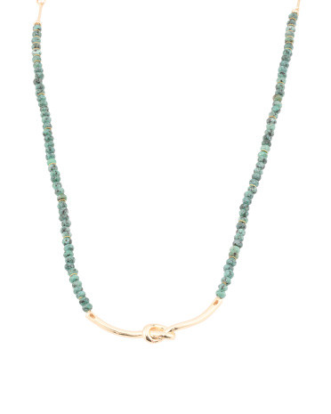 Made In Thailand Stone Knot Necklace | TJ Maxx