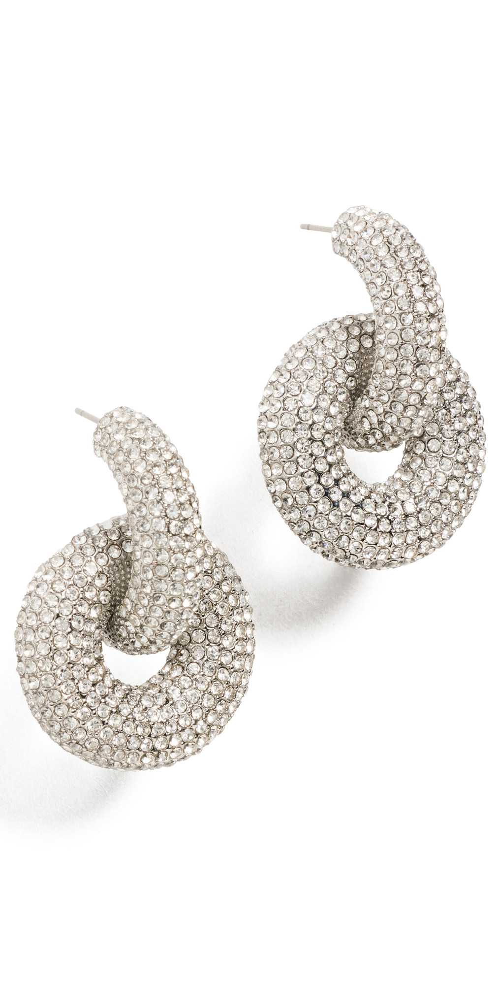 BaubleBar Mia Earrings Clear/Silver One Size | Shopbop