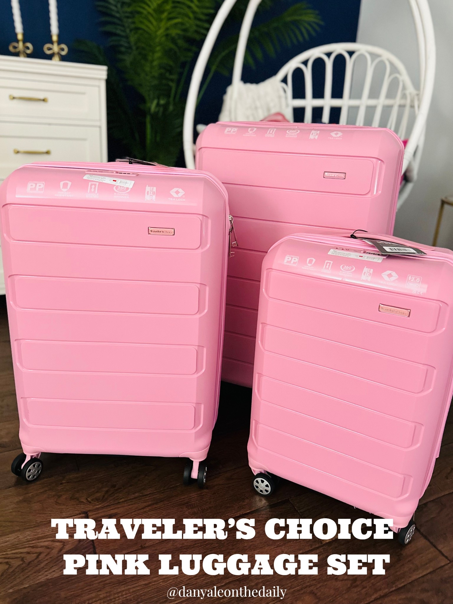 My new favorite luggage set!! High quality, adorable color, & great space. You can purchase individual sizes or the whole set. SO worth it!! 👏🧳

Luggage. Suitcases. Gift ideas. Travel. 

#LTKTravel