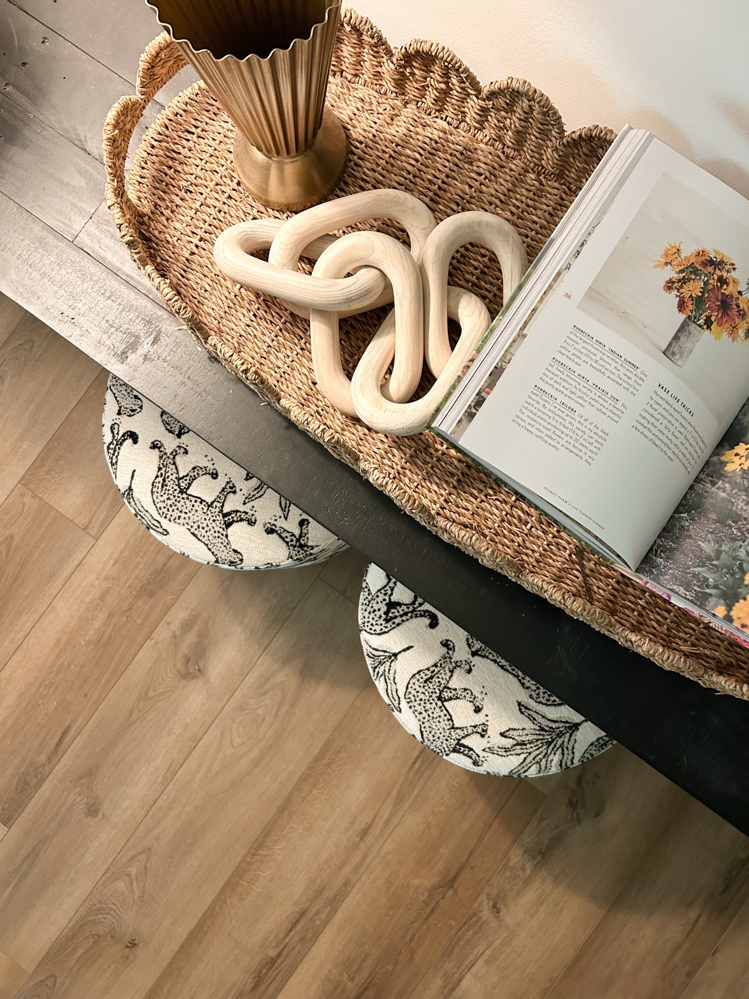 Entryway decor and patterned ottomans

#LTKHome #LTKSeasonal #LTKdayinmylife