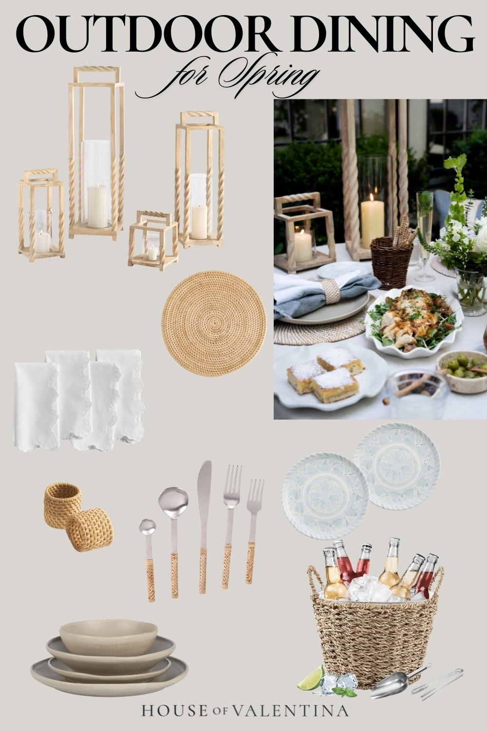 So we refreshed the outdoor dining space, pulled out the wooden lanterns, lit ALL the candles, threw fresh white roses in a vase, and I got to work. Roasted chicken piled onto the most beautiful arugula salad, lemon bars dusted in powdered sugar, and a Limoncello spritz because spring simply requires it. And then we carried everything outside and just... stayed there. For hours. Because why would you ever go back inside?

#LTKSaleAlert #LTKHome #LTKSeasonal