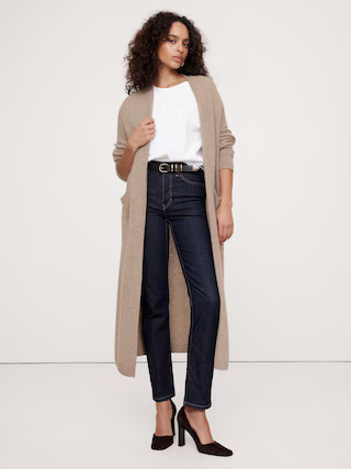 Oversized Cashmere Duster Cardigan | Banana Republic (US)